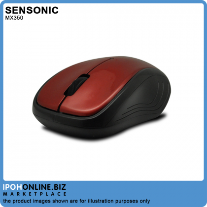 Sensonic MX350 Wireless Cordless Optical Mouse With Silent Click- Red / Blue Color Sensonic MX350 Wireless Cordless Optical Mouse With Silent Click- Red / Blue Color